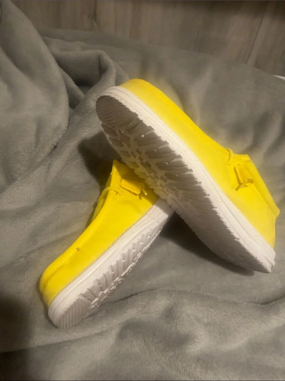 Hey Dude Men's Bright Yellow Slip-On Boat Shoes